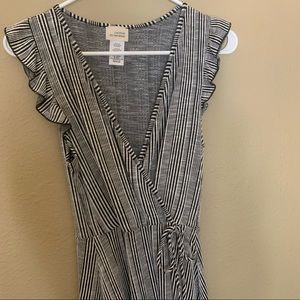 black and white dress